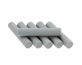 Foam Cylinders, Gray, 8 mm
